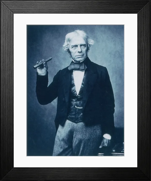Framed Print : Michael Faraday, English Physicist Framed Print : Michael Faraday, English Physicist