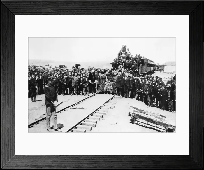 Framed Print : Golden Spike Ceremony, 1869 Framed Print : Golden Spike Ceremony, 1869
