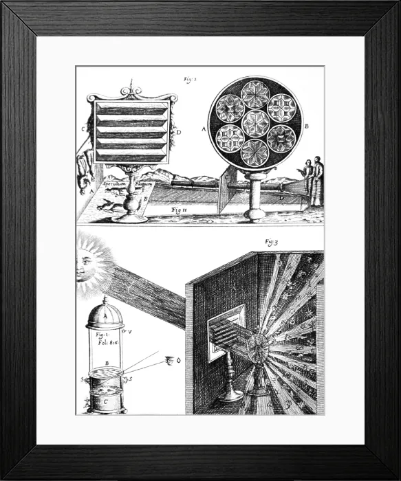 Framed Print : Refraction of Light, 1685 Framed Print : Refraction of Light, 1685