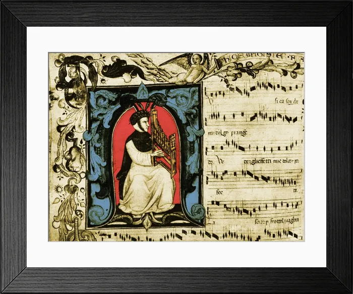 Framed Print : Francesco Landini, Italian Composer