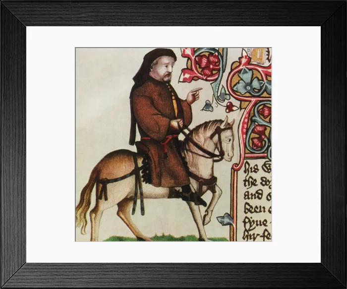 Framed Print : Geoffrey Chaucer, English Poet Framed Print : Geoffrey Chaucer, English Poet