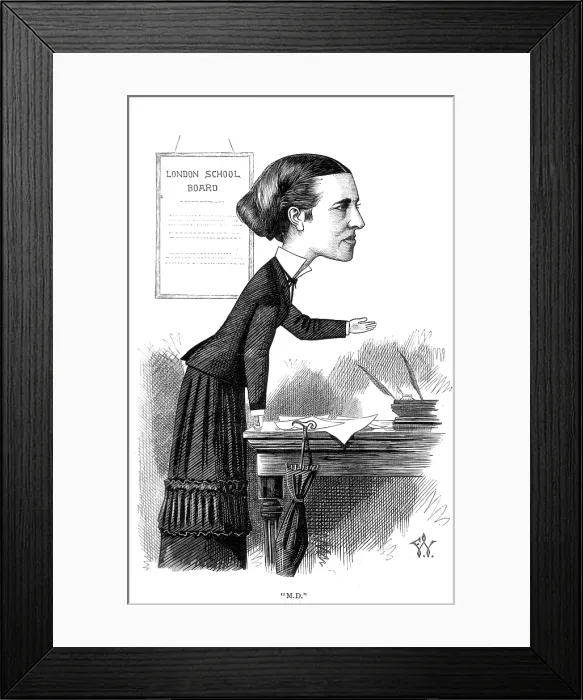 Framed Print : Elizabeth Garrett Anderson, English Physician and Feminist