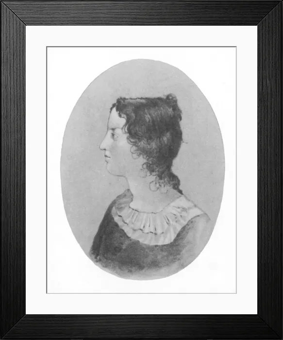 Framed Print : Emily Bronte, English Author Framed Print : Emily Bronte, English Author