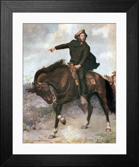 Framed Print : Sam Houston at Battle of San Jacinto, 1836 Framed Print : Sam Houston at Battle of San Jacinto, 1836