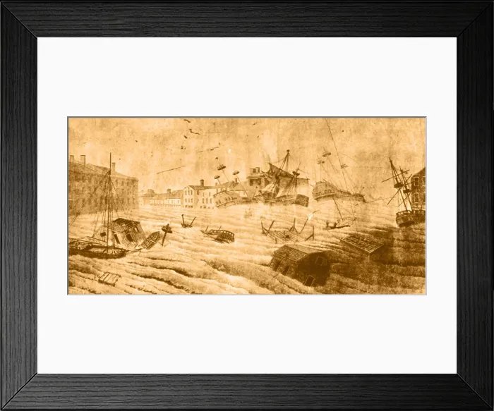Framed Print : Hurricane, Great September Gale of 1815 Framed Print : Hurricane, Great September Gale of 1815