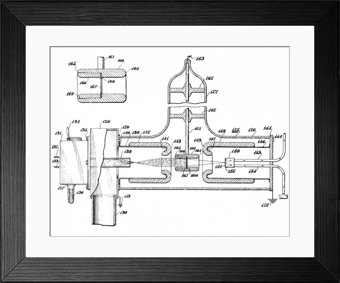 Framed Print : Early Patent for Accelerator, 1937 Framed Print : Early Patent for Accelerator, 1937