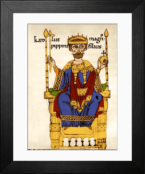 Framed Print : Charlemagne, First Holy Roman Emperor Framed Print : Charlemagne, First Holy Roman Emperor