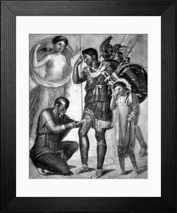 Framed Print : Iapyx Tending to Aeneas Framed Print : Iapyx Tending to Aeneas