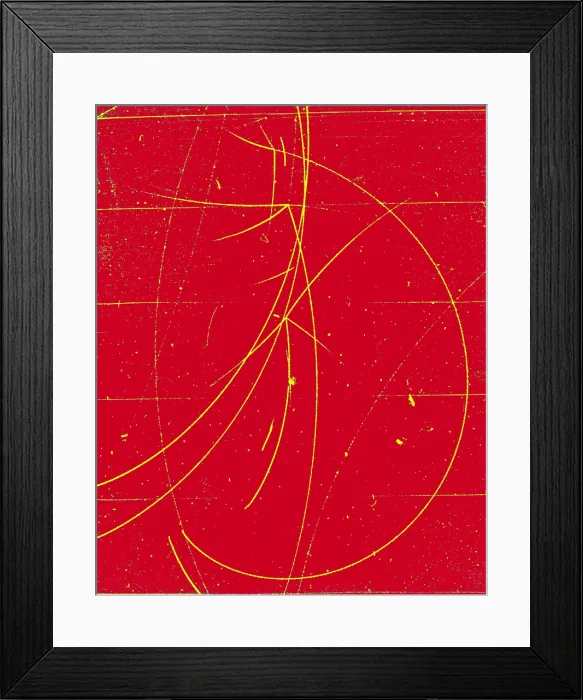 Framed Print : Particle Tracks in Cloud Chamber