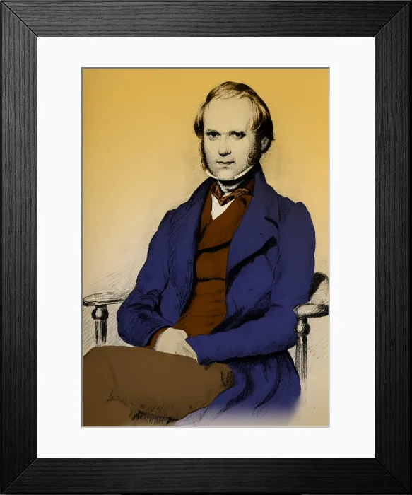 Framed Print : Charles Darwin, English Naturalist Framed Print : Charles Darwin, English Naturalist