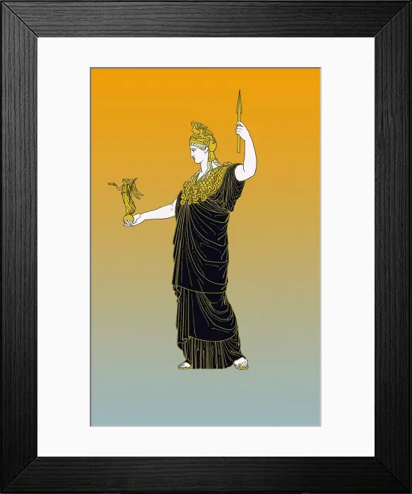 Framed Print : Athena, Greek Goddess of Wisdom Framed Print : Athena, Greek Goddess of Wisdom