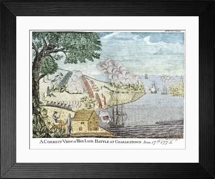 Framed Print : Battle of Bunker Hill, 1775 Framed Print : Battle of Bunker Hill, 1775