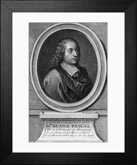 Framed Print : Blaise Pascal, French Polymath Framed Print : Blaise Pascal, French Polymath