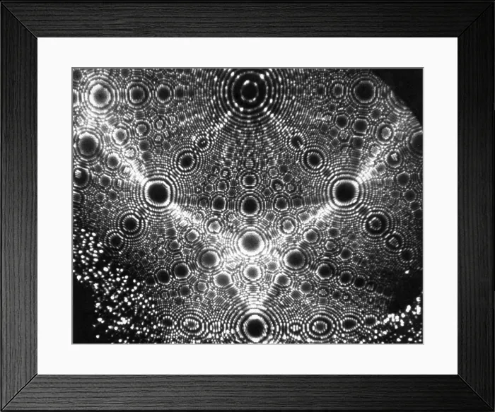 Framed Print : X-Ray Diffraction of Platinum