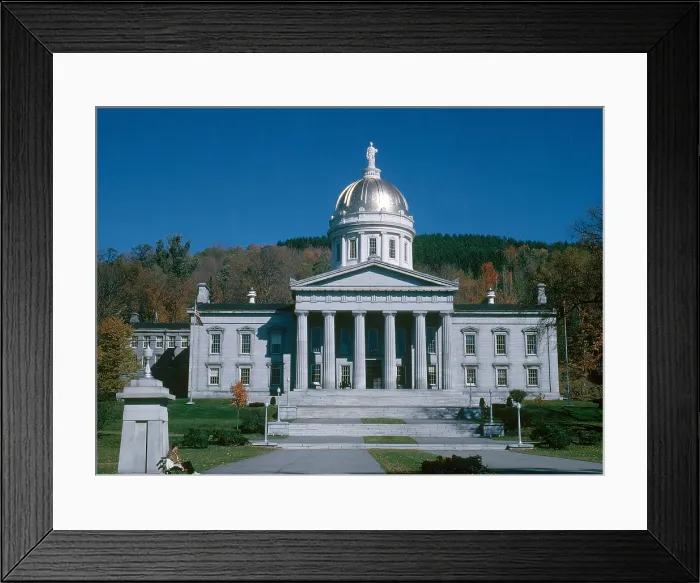 Framed Print : Vermont State Capitol Framed Print : Vermont State Capitol