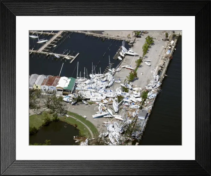 Framed Print : Hurricane Katrina Damage Framed Print : Hurricane Katrina Damage