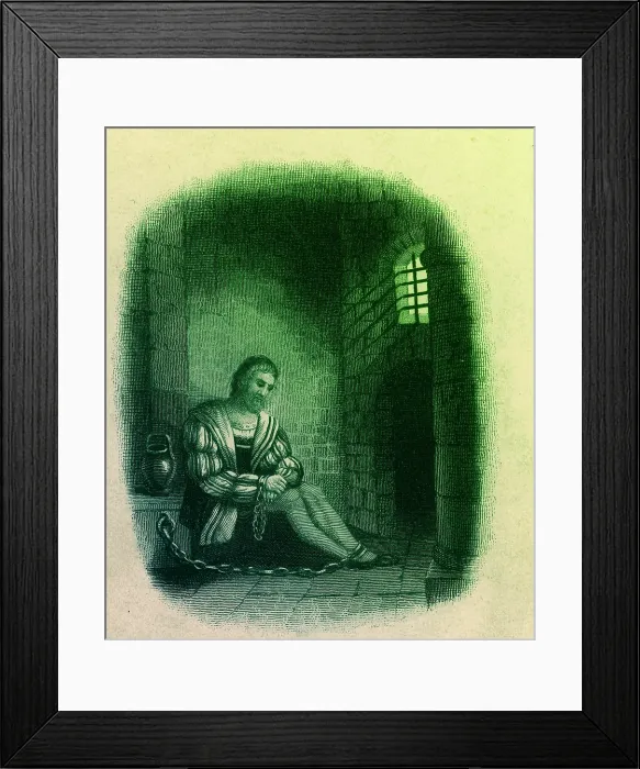 Framed Print : Columbus in Prison, 1500 Framed Print : Columbus in Prison, 1500