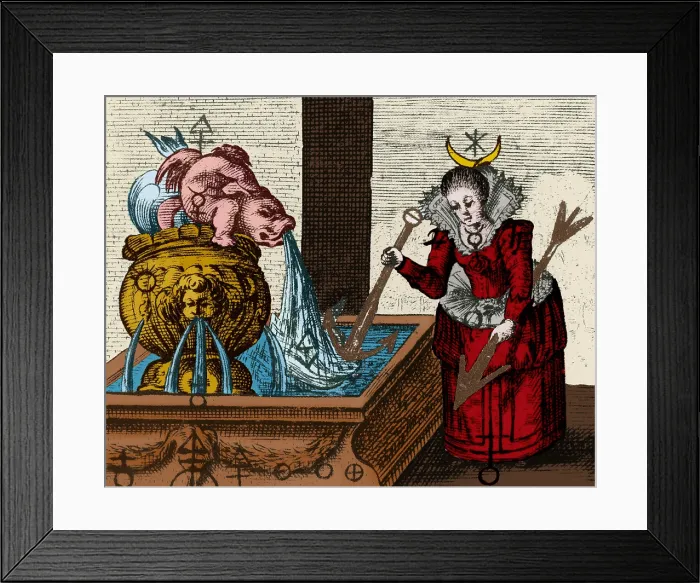 Framed Print : Alchemy Illustration Framed Print : Alchemy Illustration