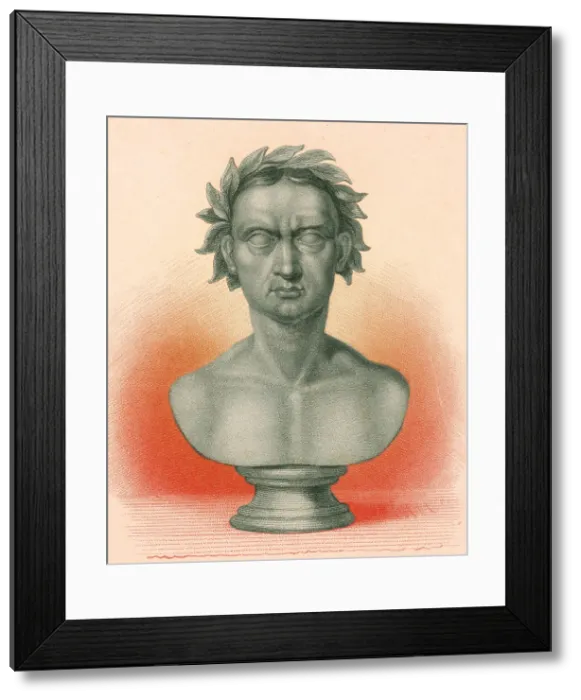 Framed Print : Julius Caesar, Roman General and Statesman Framed Print : Julius Caesar, Roman General and Statesman