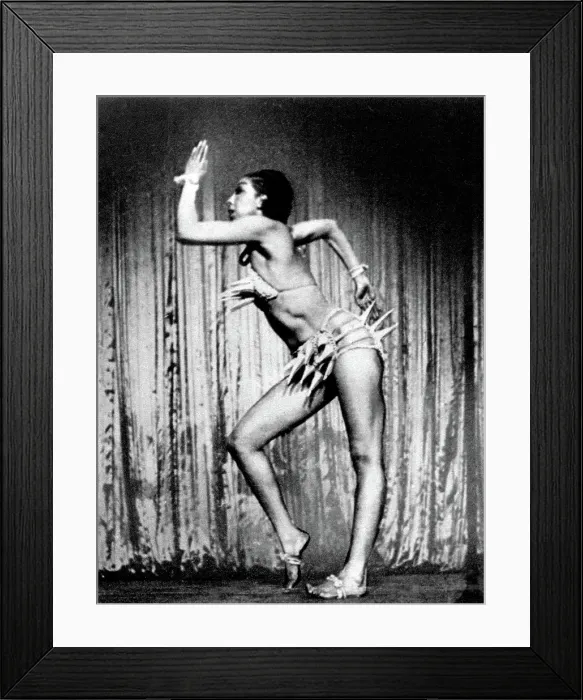 Framed Print : Josephine Baker, American Entertainer Framed Print : Josephine Baker, American Entertainer