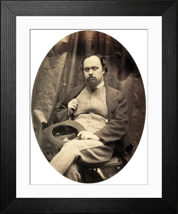 Framed Print : Dante Gabriel Rossetti, English Poet Framed Print : Dante Gabriel Rossetti, English Poet