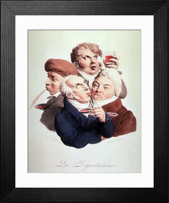 Framed Print : Wine Tasting, 1825 Framed Print : Wine Tasting, 1825
