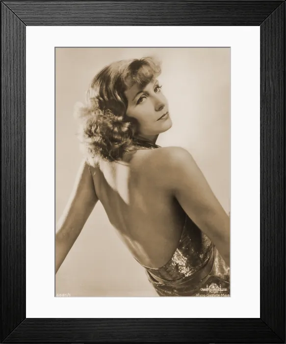 Framed Print : Greta Garbo, Hollywood Movie Star