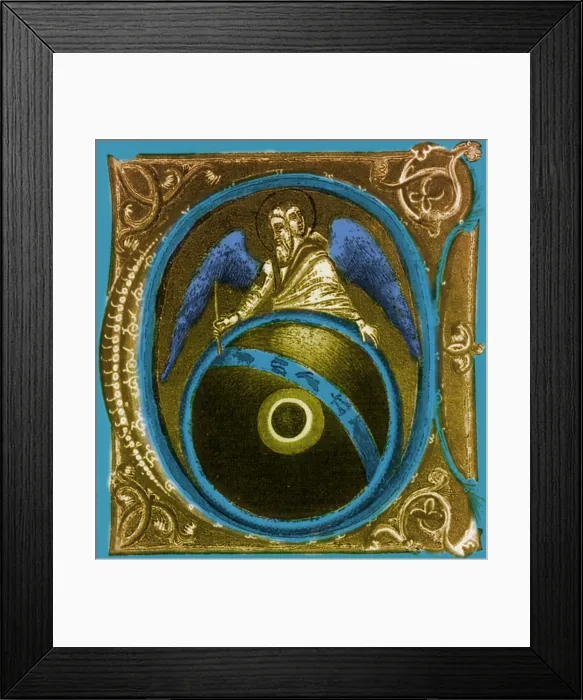 Framed Print : Astrology. God painting the Zodiac signs: astrology was integrated within Framed Print : Astrology. God painting the Zodiac signs: astrology was integrated within
