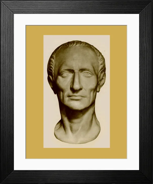 Framed Print : Julius Caesar, Roman General and Statesman Framed Print : Julius Caesar, Roman General and Statesman