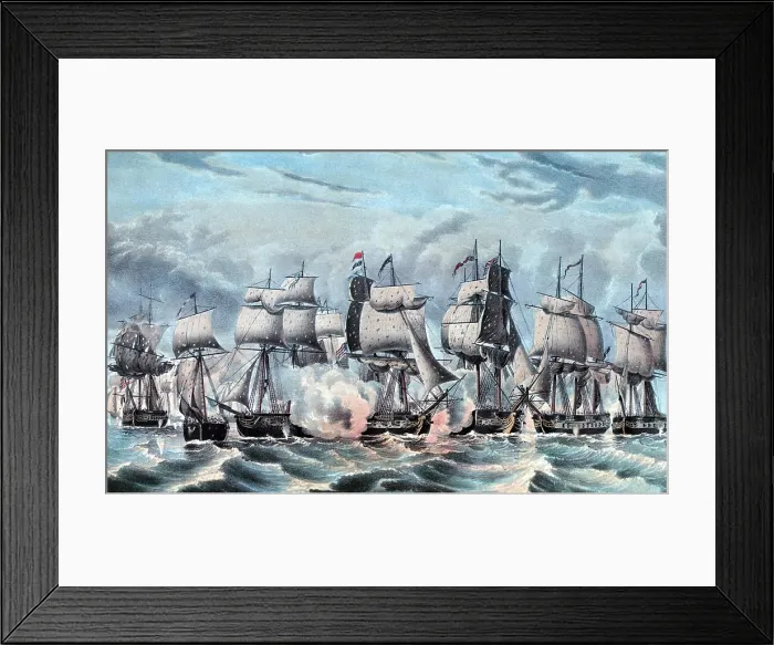 Framed Print : War of 1812, Battle of Lake Erie, 1813 Framed Print : War of 1812, Battle of Lake Erie, 1813
