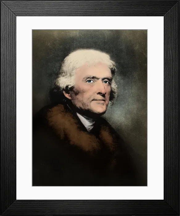 Framed Print : Thomas Jefferson, 3rd American President Framed Print : Thomas Jefferson, 3rd American President