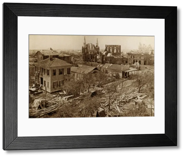 Framed Print : Great Galveston Hurricane, Aftermath, 1900 Framed Print : Great Galveston Hurricane, Aftermath, 1900