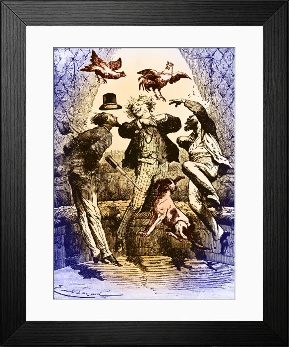 Framed Print : Jules Verne, 'From the Earth to the Moon', 1865