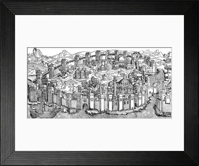 Framed Print : Constantinople, 1493 Framed Print : Constantinople, 1493