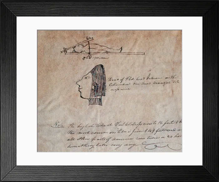 Framed Print : Head-Flattening by Chinook Indians Framed Print : Head-Flattening by Chinook Indians