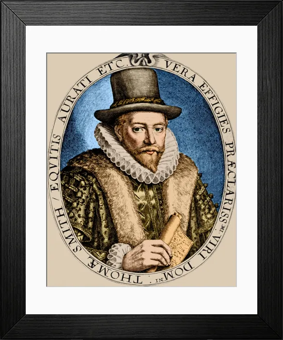 Framed Print : Thomas Smythe, English Merchant