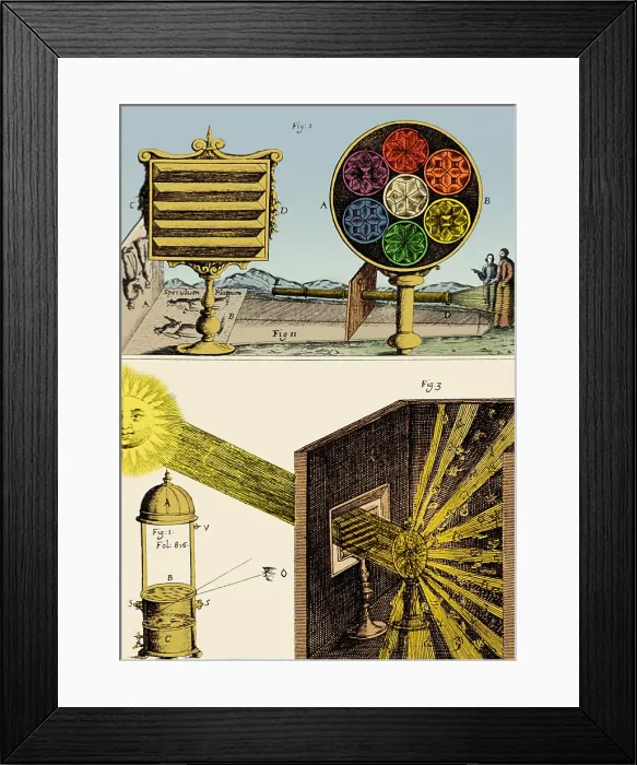 Framed Print : Refraction of Light, 1685 Framed Print : Refraction of Light, 1685
