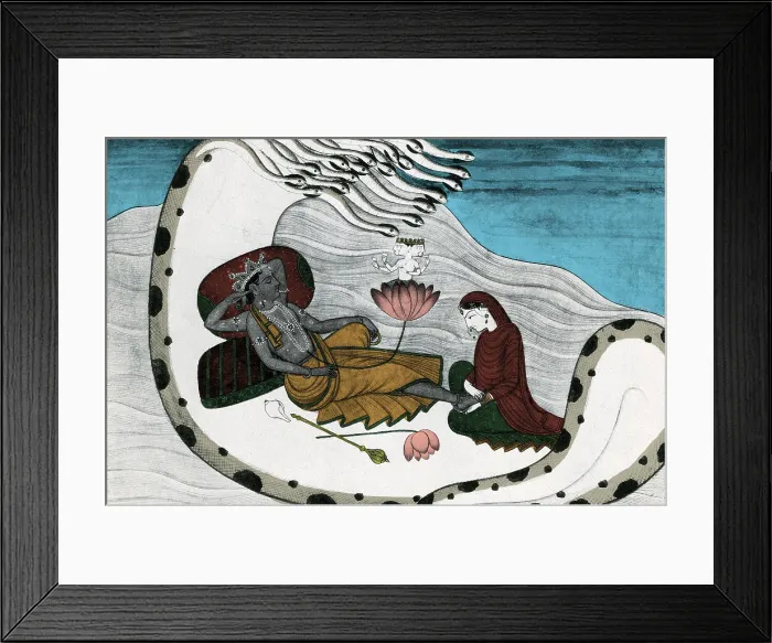 Framed Print : Vishnu and Lakshmi Framed Print : Vishnu and Lakshmi