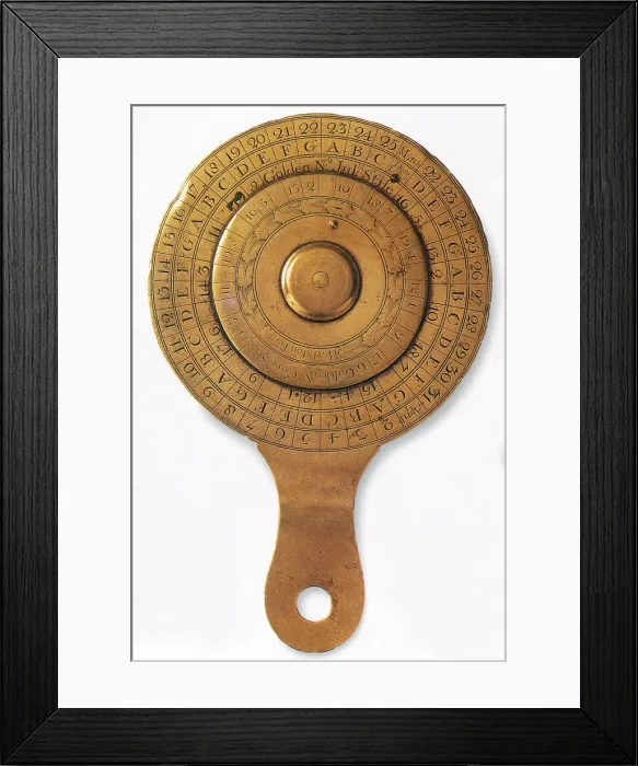 Framed Print : Gregorian Calendar
