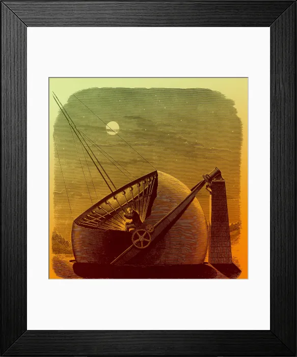 Framed Print : Telescope designed by Daniel C. Chapman