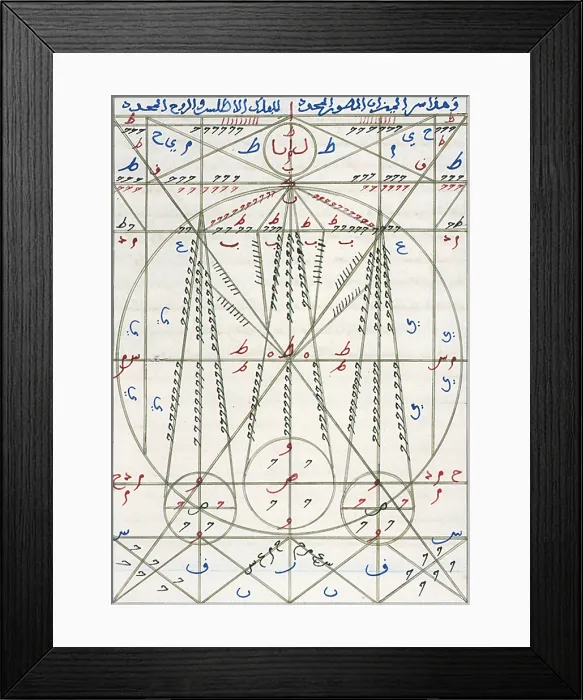 Framed Print : Islamic Alchemy Manuscript, 14th Century Framed Print : Islamic Alchemy Manuscript, 14th Century