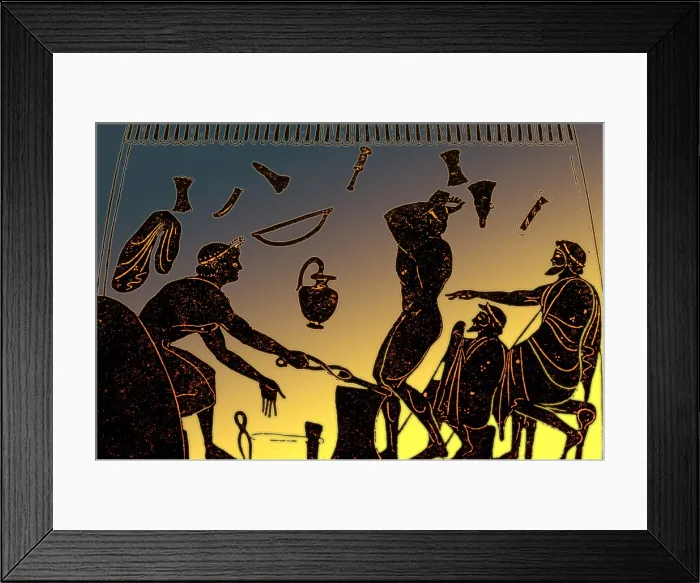 Framed Print : Ancient Greek Blacksmiths, 6th Century BC Framed Print : Ancient Greek Blacksmiths, 6th Century BC