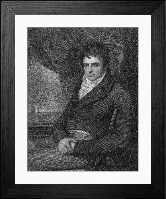 Framed Print : Robert Fulton, American Engineer and Inventor Framed Print : Robert Fulton, American Engineer and Inventor