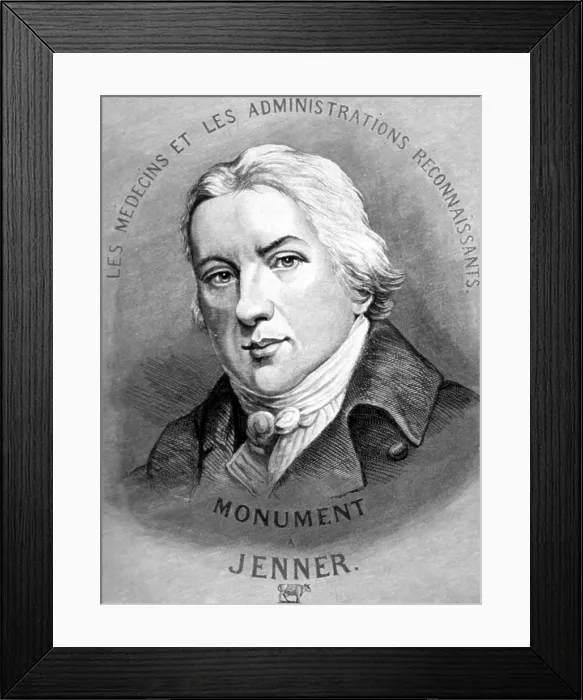 Framed Print : Edward Jenner, English Physician Framed Print : Edward Jenner, English Physician