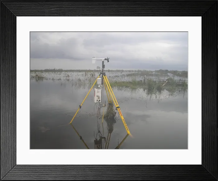 Framed Print : Stick Net. Texas Tech Stick Net P1 deployed during Hurricane Ike in 2008 Framed Print : Stick Net. Texas Tech Stick Net P1 deployed during Hurricane Ike in 2008