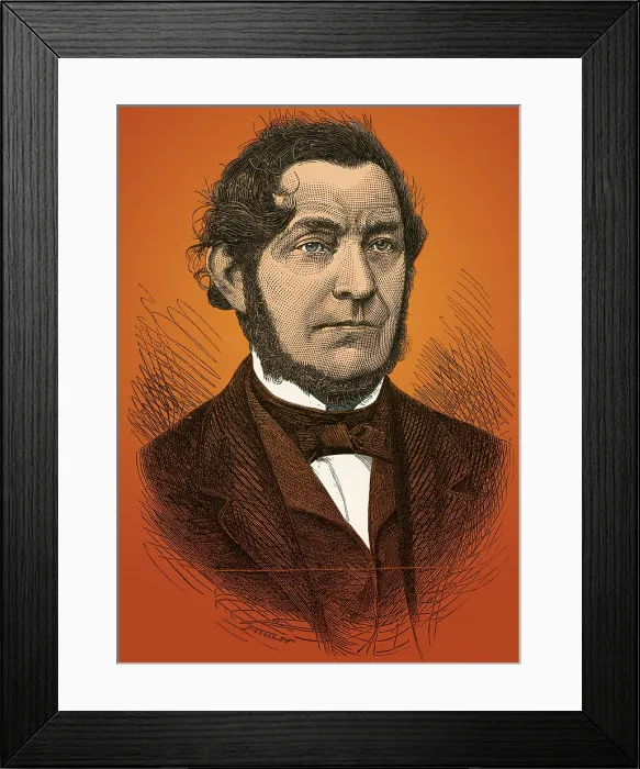 Framed Print : Robert Bunsen, German Chemist Framed Print : Robert Bunsen, German Chemist