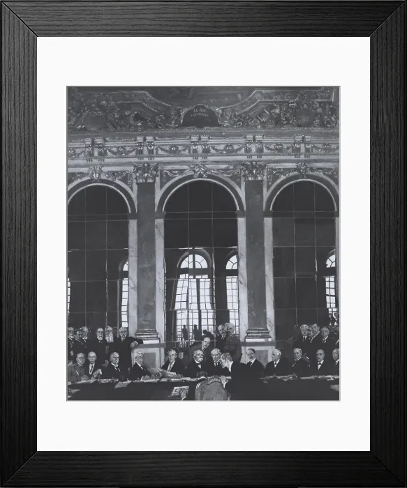 Framed Print : Signing Treaty of Versailles, 1919