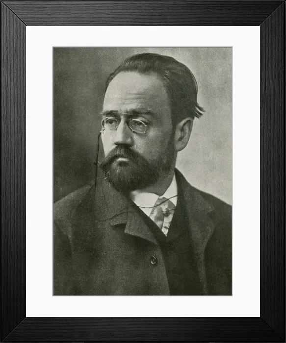 Framed Print : Emile Zola, French Author