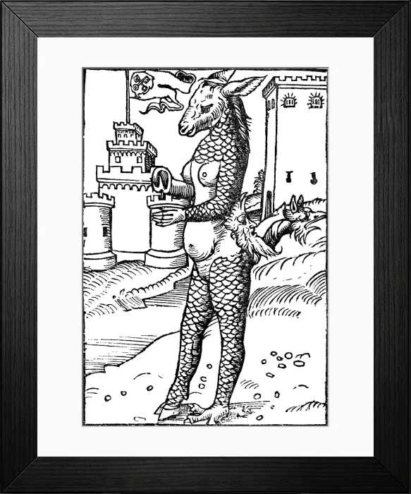 Framed Print : Papal Ass, Reformation Monster