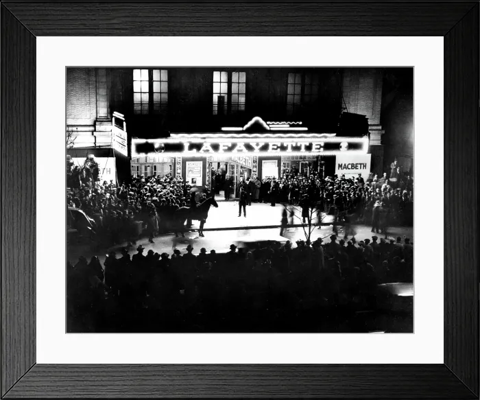 Framed Print : NYC, Lafayette Theatre, Opening of Macbeth, 1936